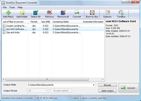 Doxillion Free Document Converter for Windows
